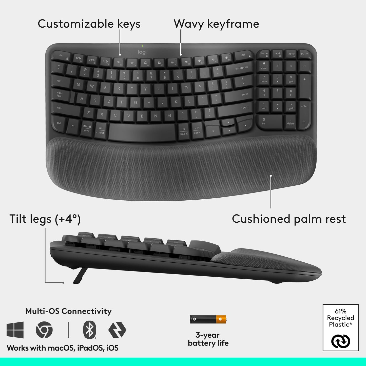 로지텍 리프트 버티컬 인체공학 무선 마우스 그래파이트 | Logitech Lift Vertical Ergonomic Mouse Graphite