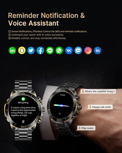 소위에 SM-7 밀리터리 러기드 스마트워치 1.43" AMOLED | SOUYIE Rugged Smart Watch