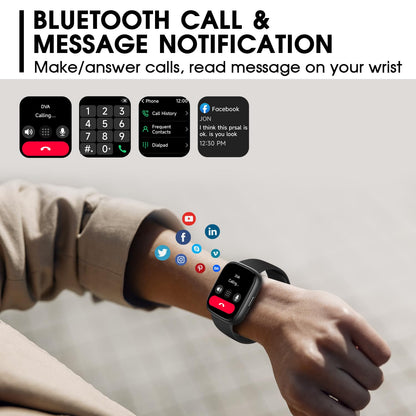 토르잘프 1.83인치 블루투스 스마트워치 IP68 블랙 | Torjalph Fitness Smart Watch