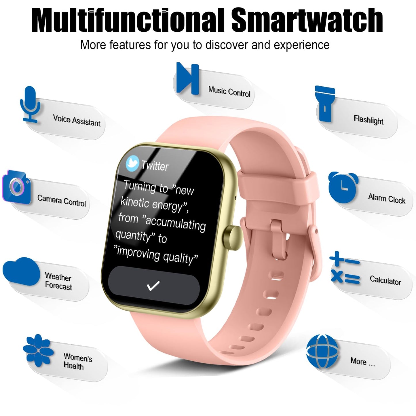 Coucur 2026 1.96인치 스마트워치 블루투스 통화 IP68 방수