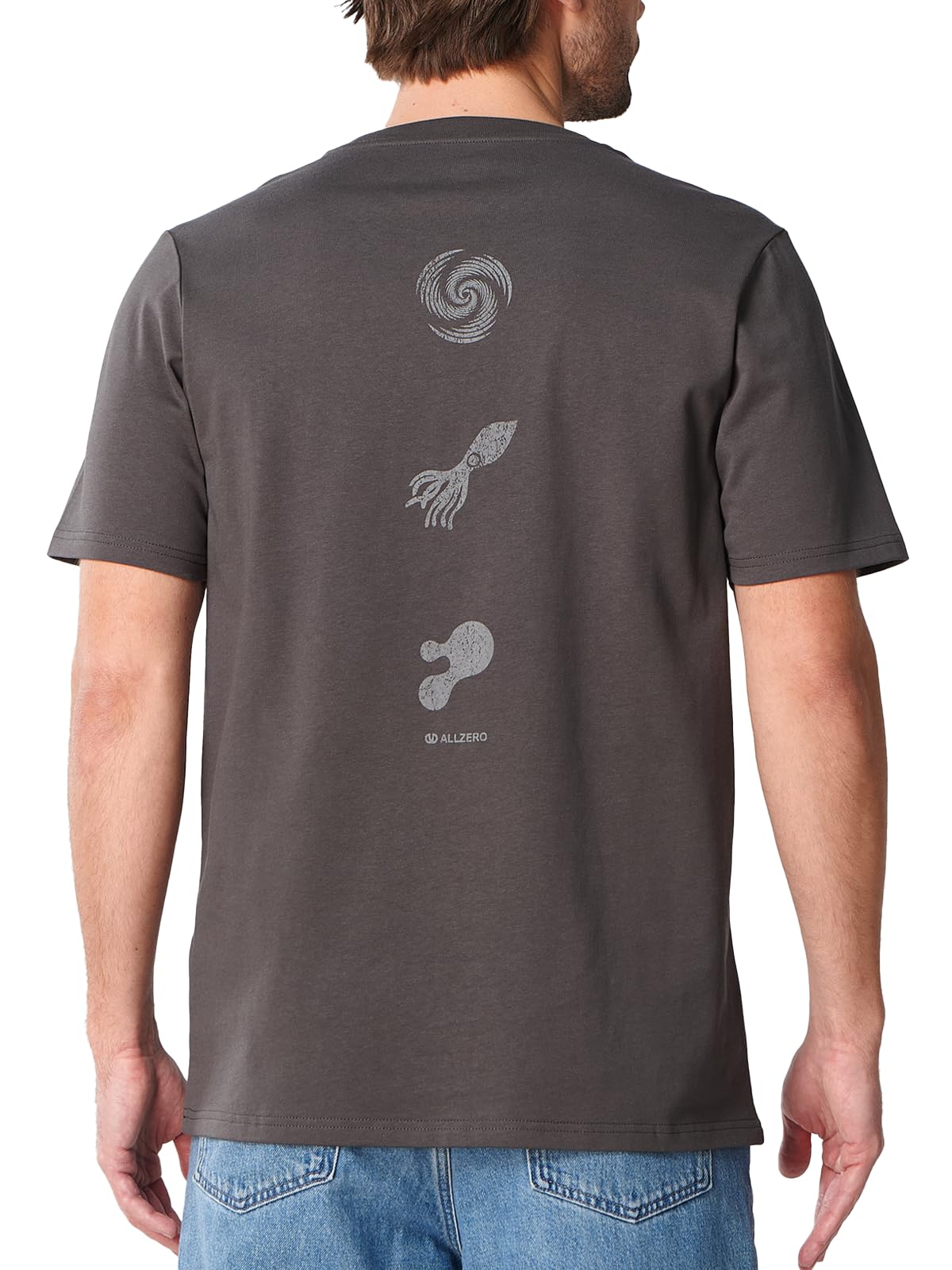 ALLZERO Men's Heavyweight Graphic Short Sleeve T-Shirt Relaxed Fit