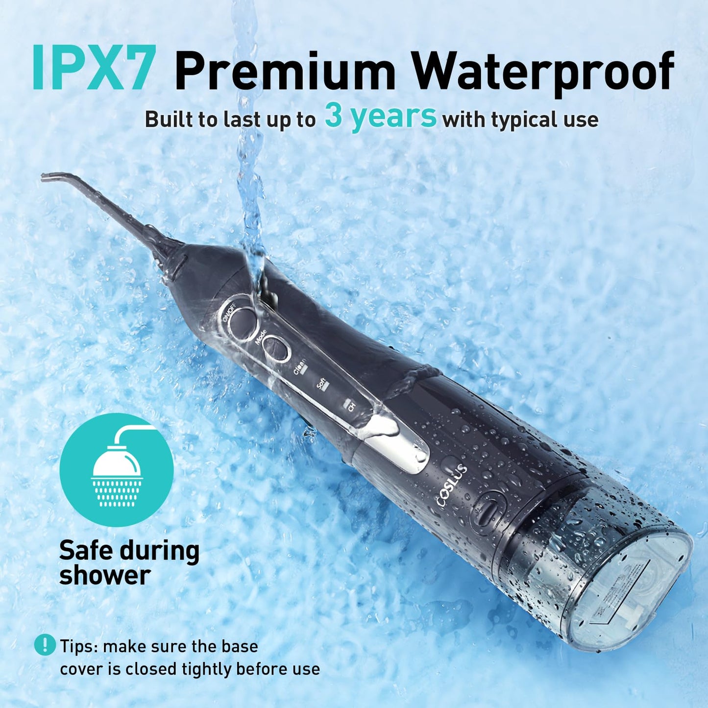 코슬러스 COSLUS C20 휴대용 무선 구강세정기 300ml