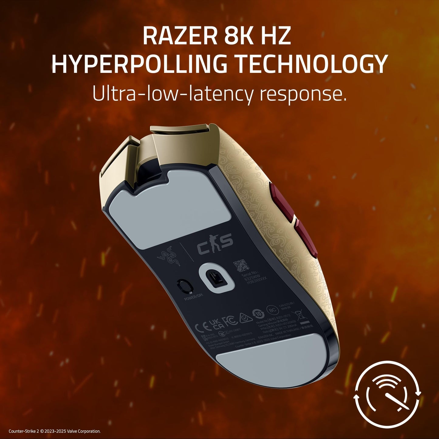 Razer Viper V3 Pro Wireless Esports Gaming Mouse Black 