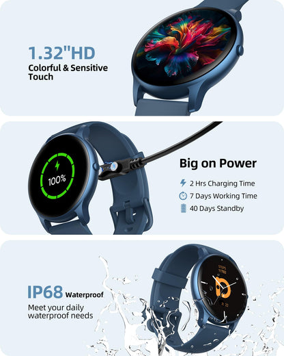 파슨버 SPROD1 라운드 블루투스 통화 스마트워치 1.32인치 | Parsonver Smart Watch