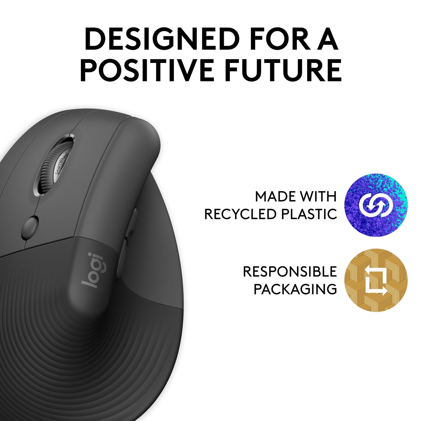 로지텍 리프트 버티컬 인체공학 무선 마우스 그래파이트 | Logitech Lift Vertical Ergonomic Mouse Graphite