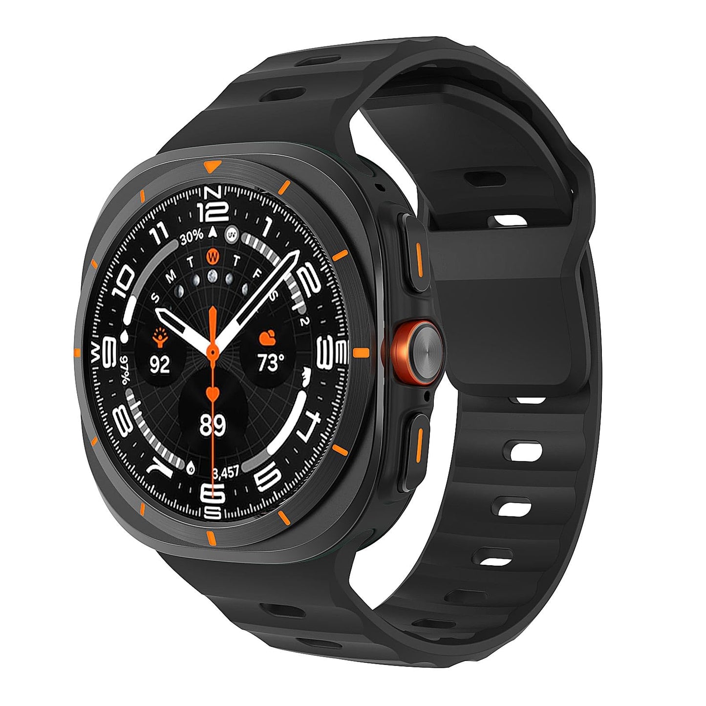 MoKo Galaxy Watch Ultra 47mm Sport Silicone Band Waterproof Strap