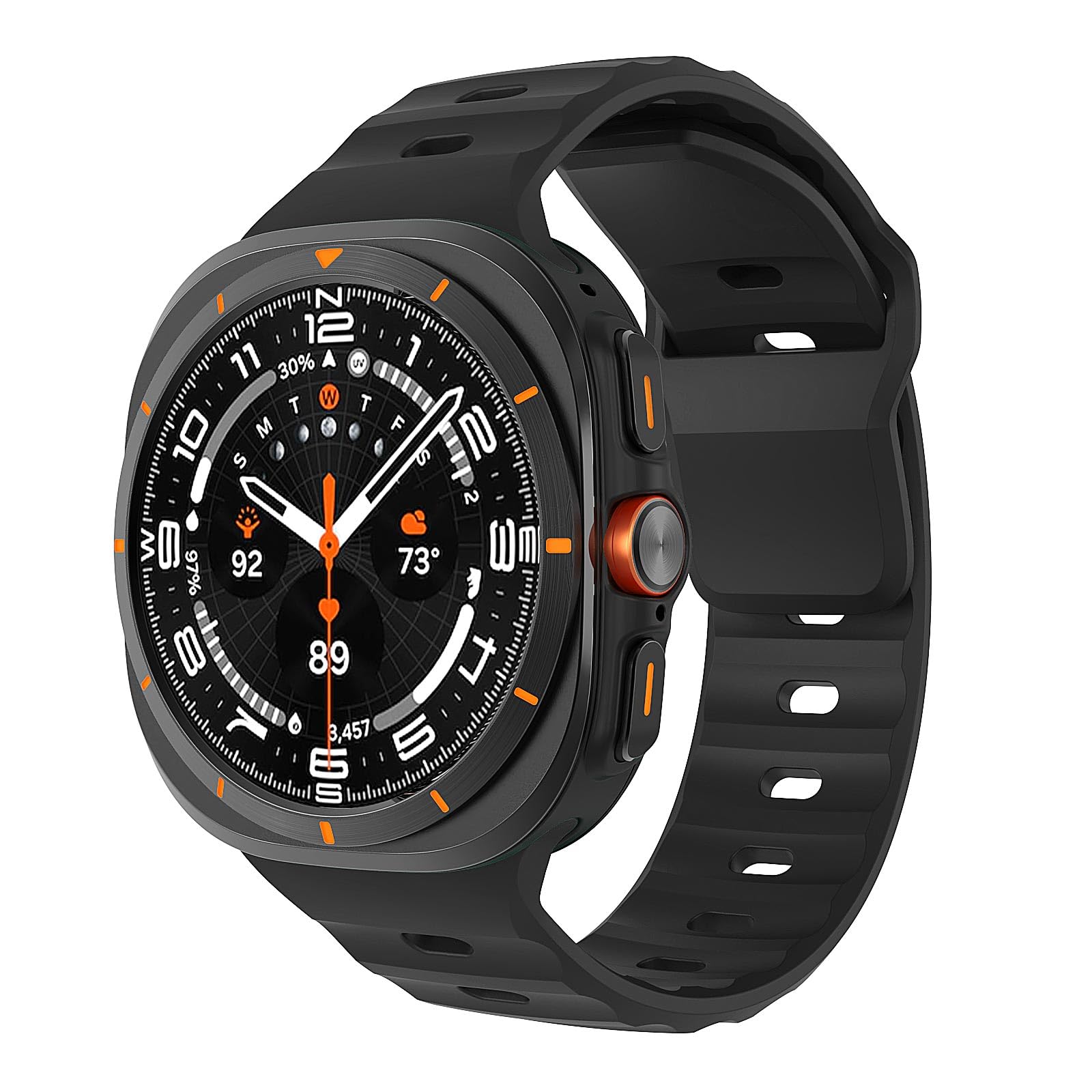 MoKo Galaxy Watch Ultra 47mm Sport Silicone Band Waterproof Strap