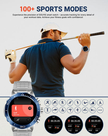 소위에 SM-7 밀리터리 러기드 스마트워치 1.43" AMOLED | SOUYIE Rugged Smart Watch