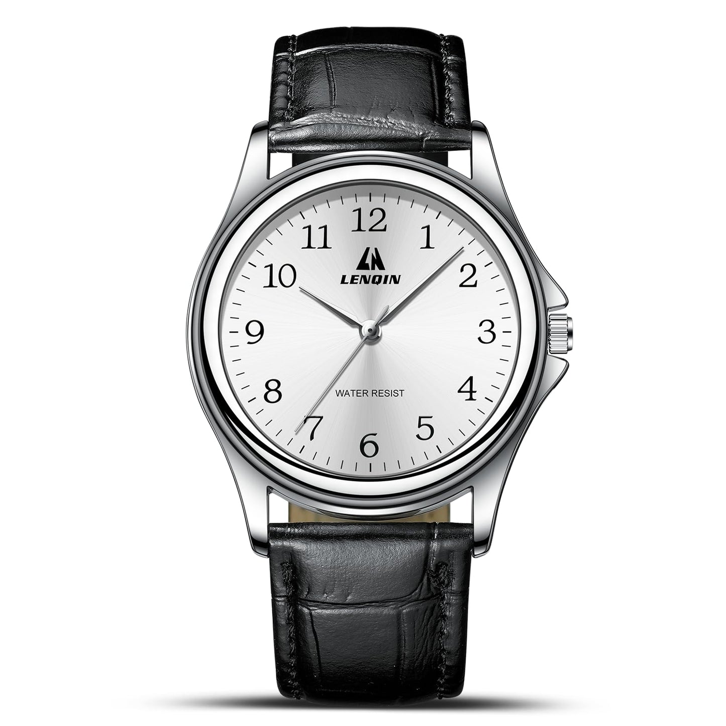 엘엔 렌친 남성용 38mm 스테인리스 쿼츠 시계 확장 밴드 | LN LENQIN Men’s Analog Watch