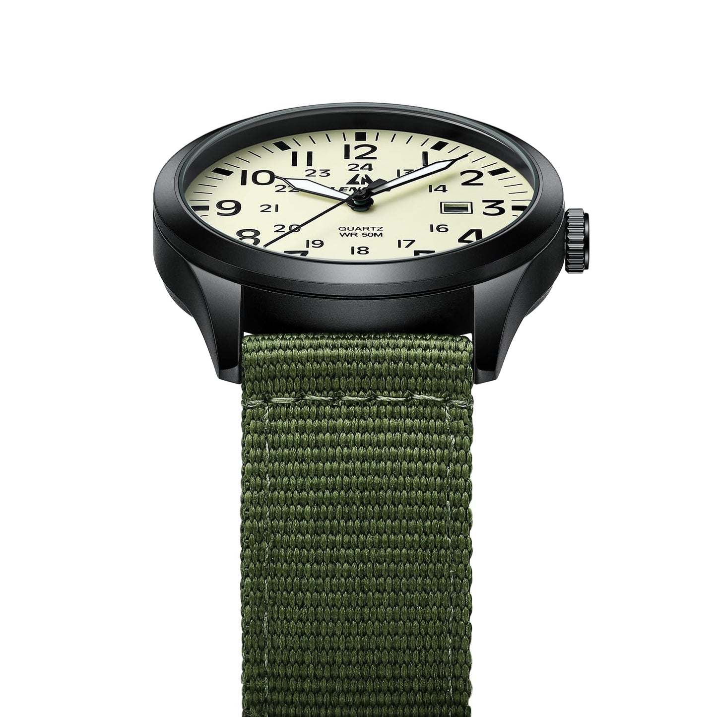 엘엔 렌친 밀리터리 스포츠 42mm 나일론 스트랩 시계 | LN LENQIN Tactical Quartz Watch