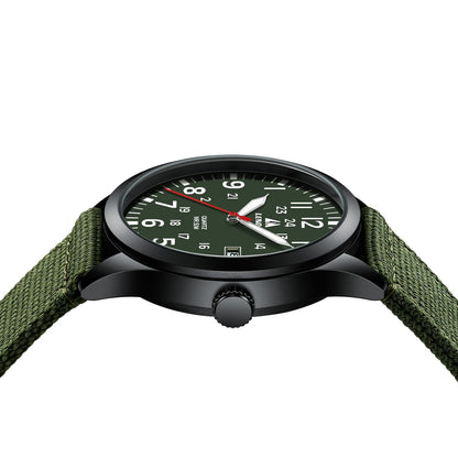 엘엔 렌친 밀리터리 스포츠 42mm 나일론 스트랩 시계 | LN LENQIN Tactical Quartz Watch