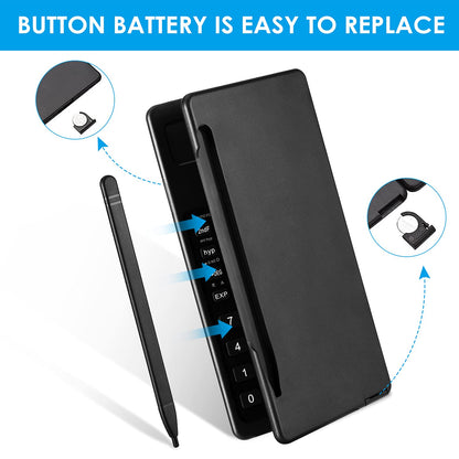 iPepul 레드 공학용 계산기 노트패드 일체형 10자리 대형 화면