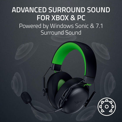 Razer 레이저 블랙샤크 V3 X 하이퍼스피드 Xbox용 무선 게이밍 헤드셋 블랙