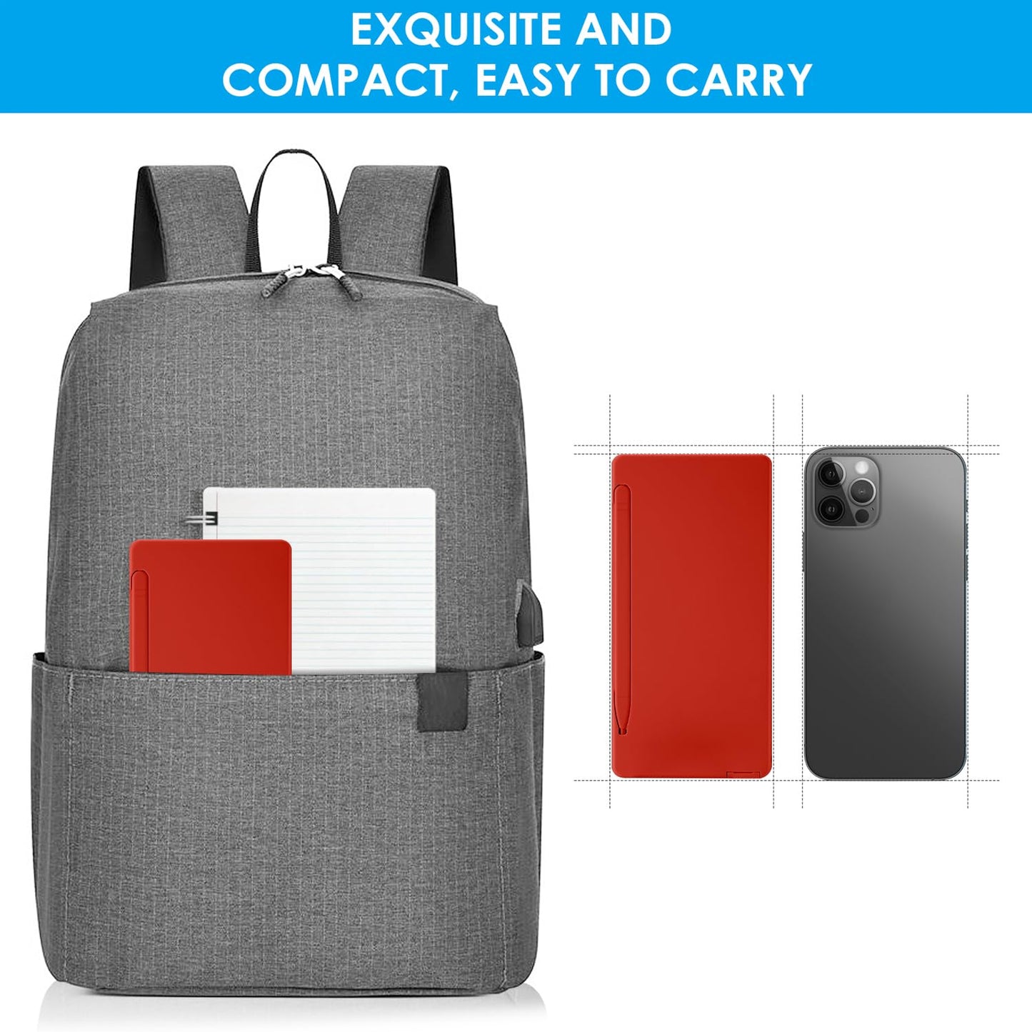 iPepul 레드 공학용 계산기 노트패드 일체형 10자리 대형 화면