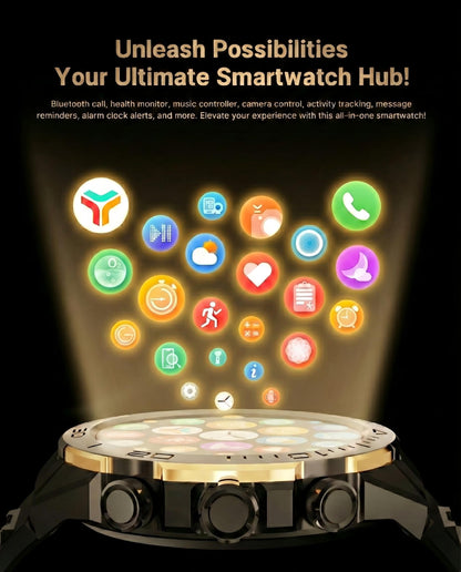 소위에 SM-7 밀리터리 러기드 스마트워치 1.43" AMOLED | SOUYIE Rugged Smart Watch