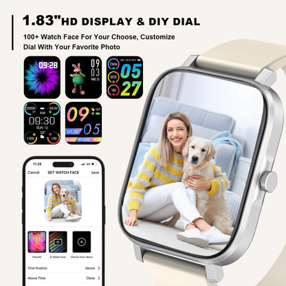 토르잘프 1.83인치 블루투스 스마트워치 IP68 블랙 | Torjalph Fitness Smart Watch