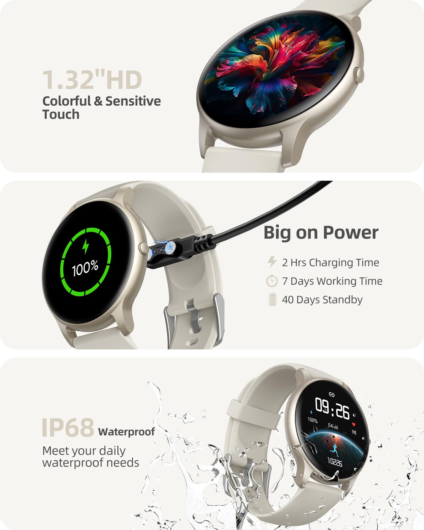 파슨버 SPROD1 라운드 블루투스 통화 스마트워치 1.32인치 | Parsonver Smart Watch