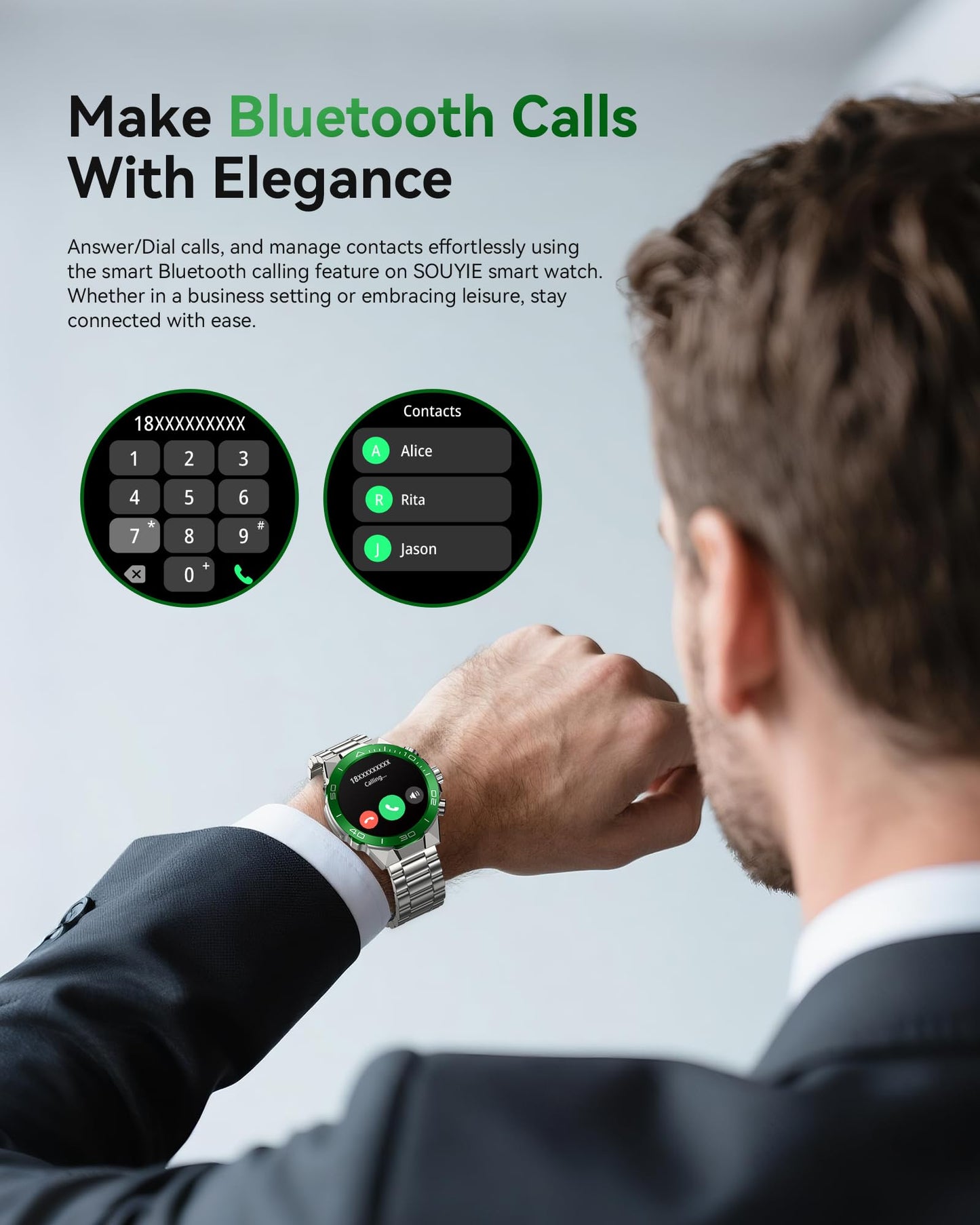 소위에 SM-7 밀리터리 러기드 스마트워치 1.43" AMOLED | SOUYIE Rugged Smart Watch