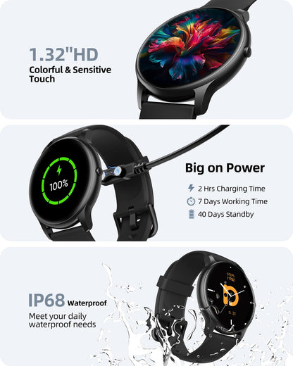 파슨버 SPROD1 라운드 블루투스 통화 스마트워치 1.32인치 | Parsonver Smart Watch