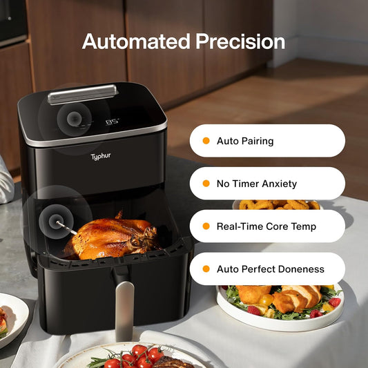 Typhur Sync 8QT AI 스마트 에어프라이어 무선 온도계 내장 | Typhur Sync 8QT AI Smart Air Fryer