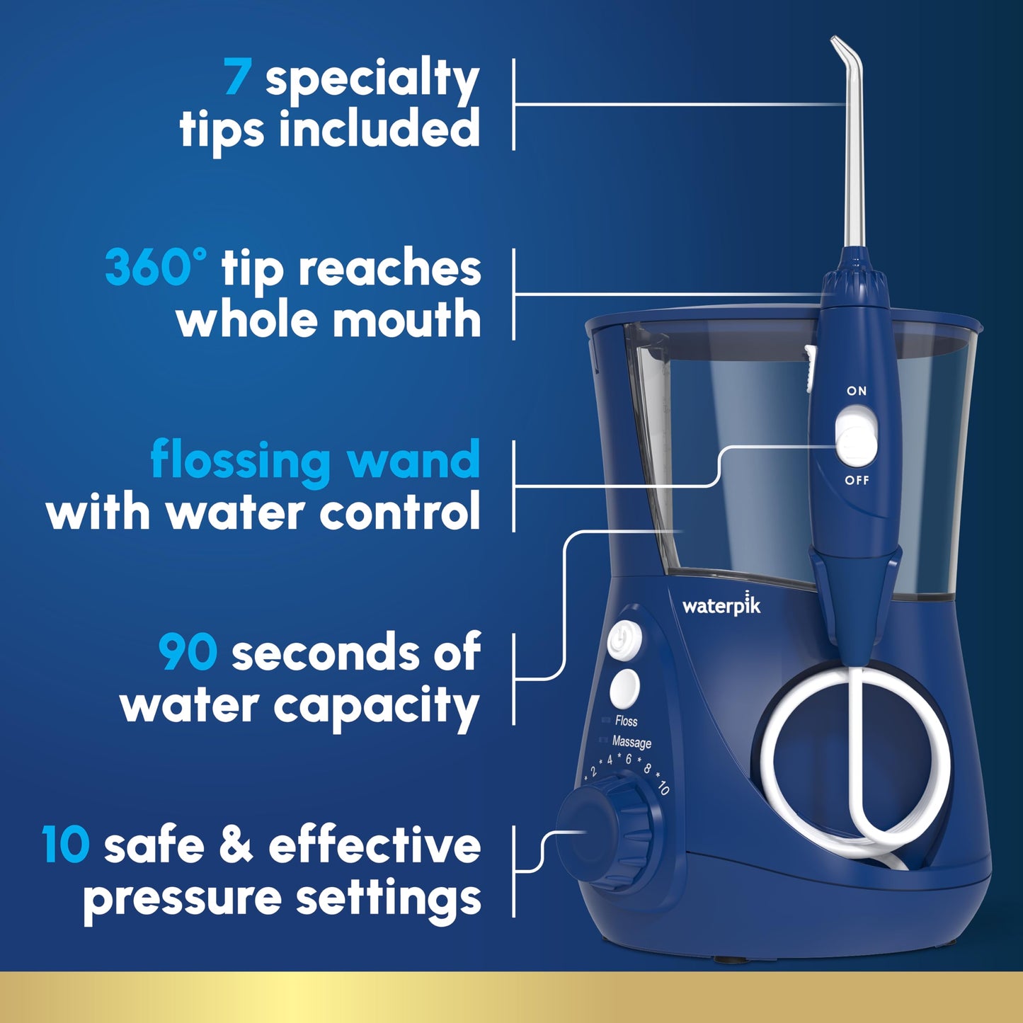 워터픽 아쿠아리우스 WP-660 구강세정기 (Waterpik Aquarius Water Flosser)