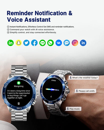 소위에 SM-7 밀리터리 러기드 스마트워치 1.43" AMOLED | SOUYIE Rugged Smart Watch