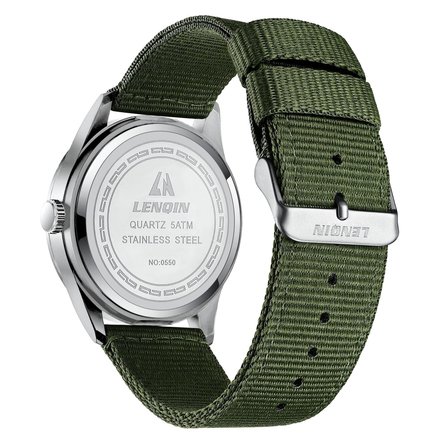 엘엔 렌친 밀리터리 스포츠 42mm 나일론 스트랩 시계 | LN LENQIN Tactical Quartz Watch