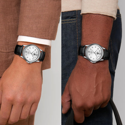 엘엔 렌친 남성용 38mm 스테인리스 쿼츠 시계 확장 밴드 | LN LENQIN Men’s Analog Watch