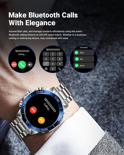 소위에 SM-7 밀리터리 러기드 스마트워치 1.43" AMOLED | SOUYIE Rugged Smart Watch