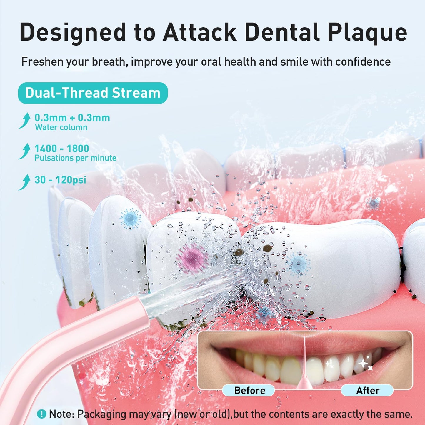 코슬러스 COSLUS C20 휴대용 무선 구강세정기 300ml