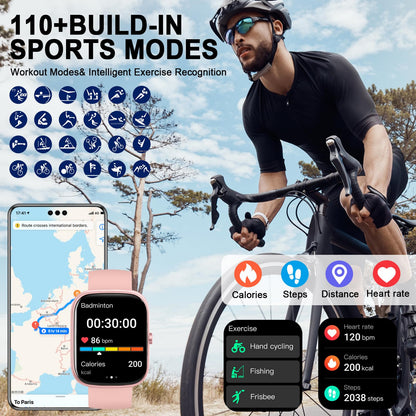 Soudorv T70-2026 1.91-inch Smartwatch Black Bluetooth Call IP68 Smart Watch 2026 NEW 1.91" Smartwatch for Men Women 