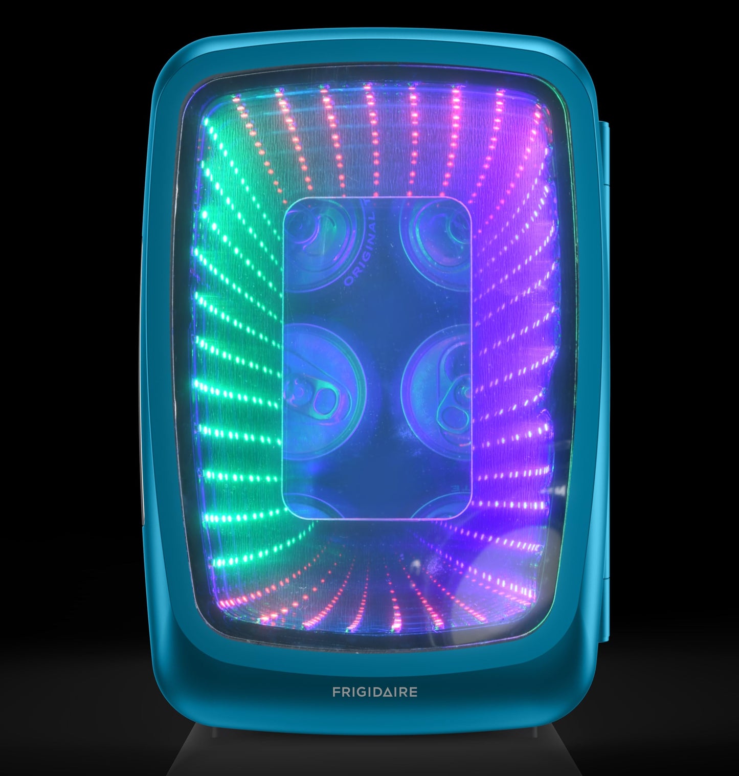 프리지데어 게이밍 LED 미니 음료 냉장고 6캔 4L 스텔스 | Frigidaire Gaming Light Up Mini Beverage Refrigerator