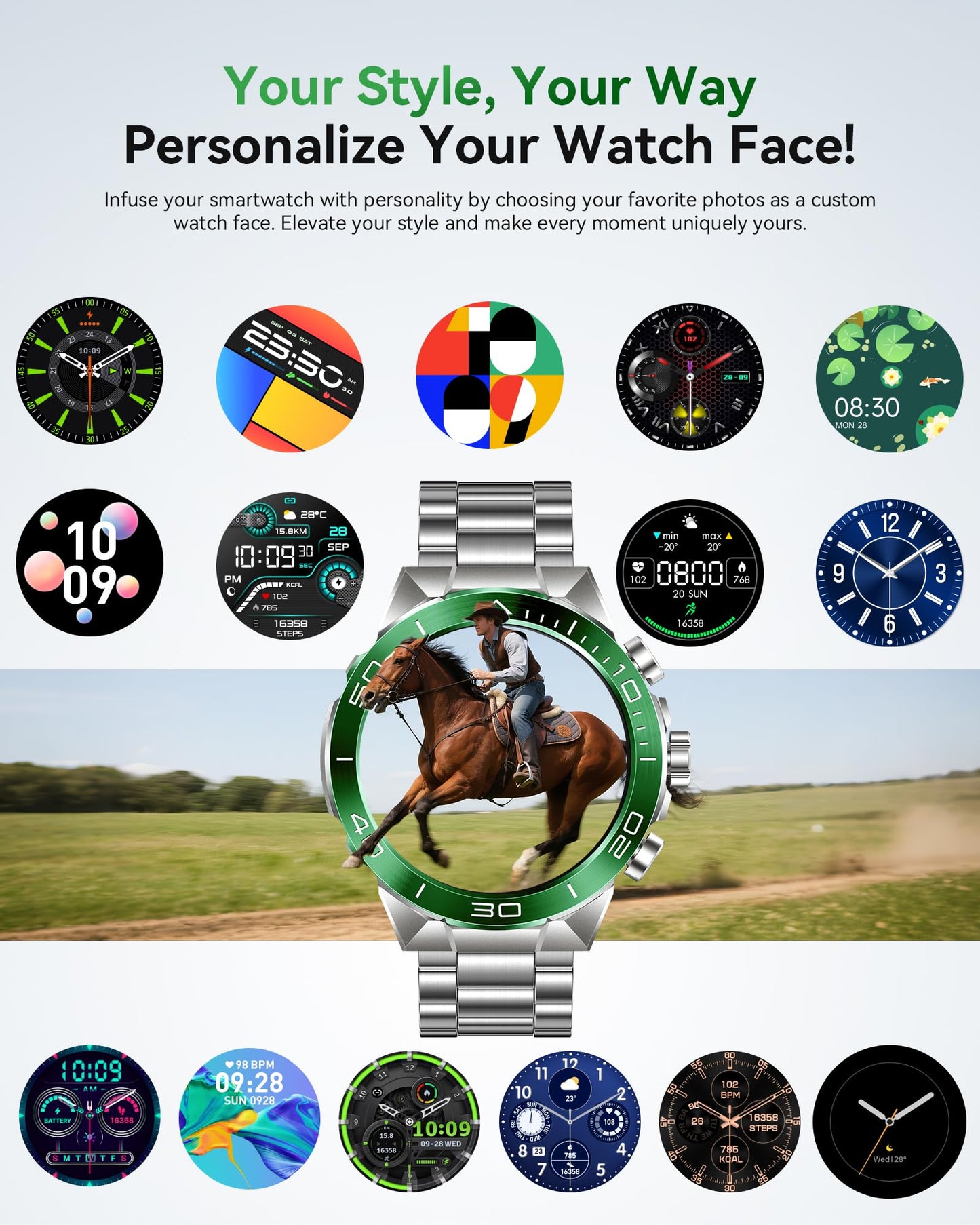 소위에 SM-7 밀리터리 러기드 스마트워치 1.43" AMOLED | SOUYIE Rugged Smart Watch