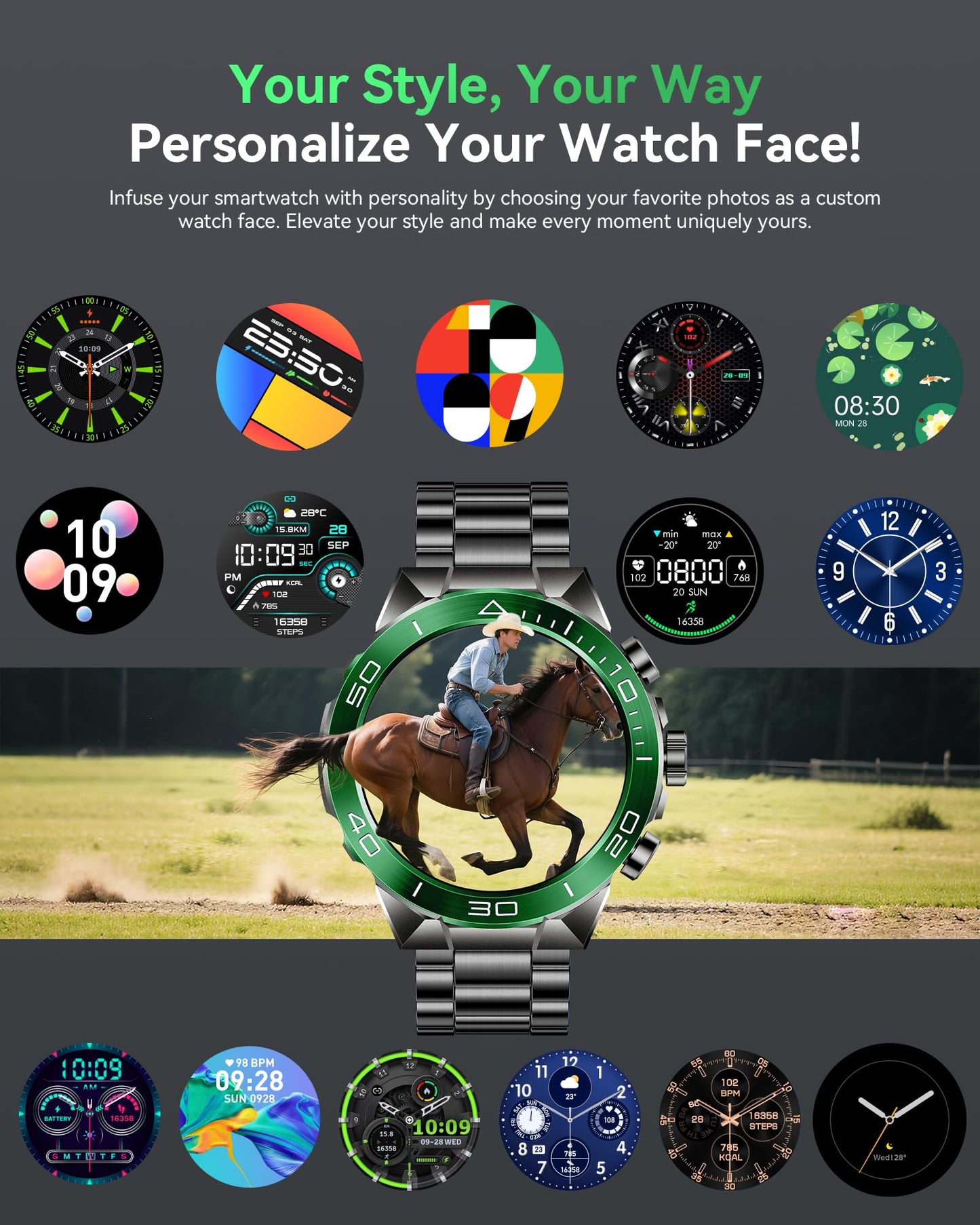 소위에 SM-7 밀리터리 러기드 스마트워치 1.43" AMOLED | SOUYIE Rugged Smart Watch