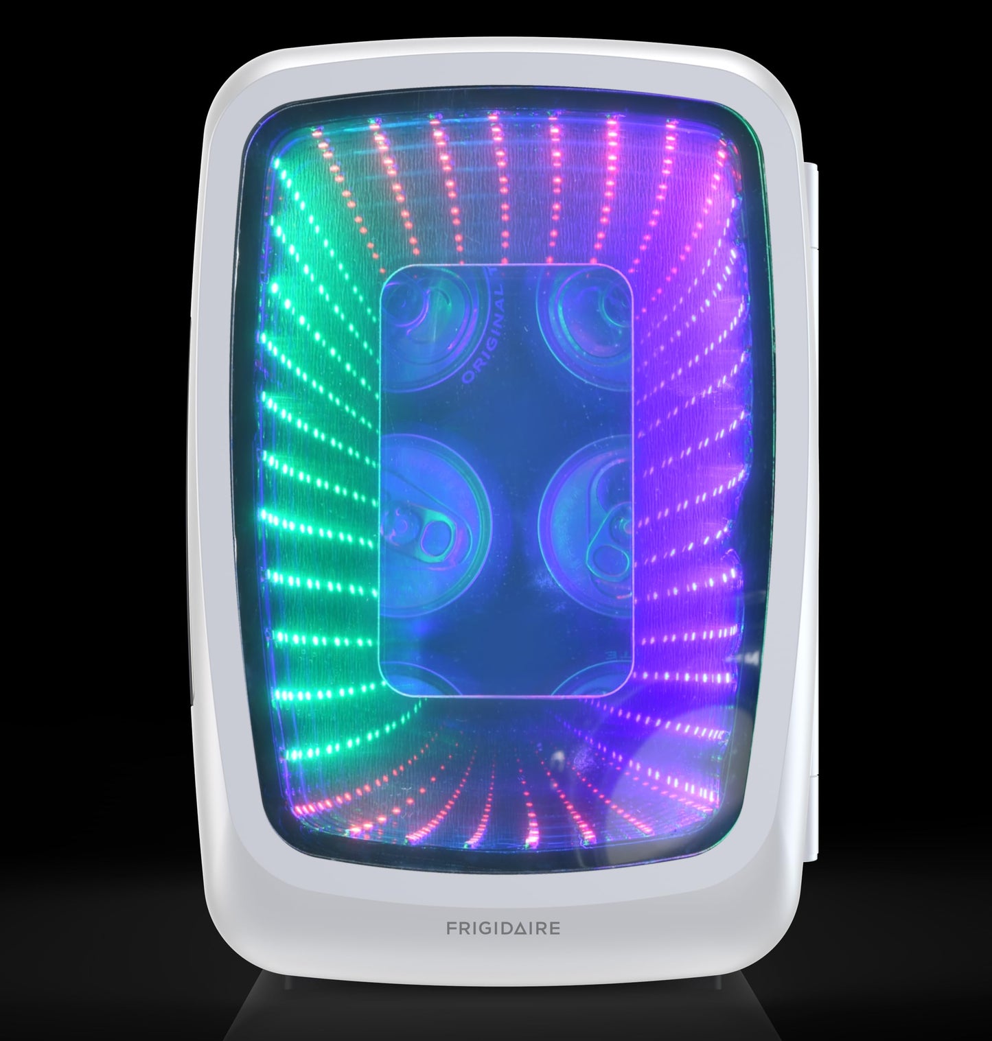 프리지데어 게이밍 LED 미니 음료 냉장고 6캔 4L 스텔스 | Frigidaire Gaming Light Up Mini Beverage Refrigerator