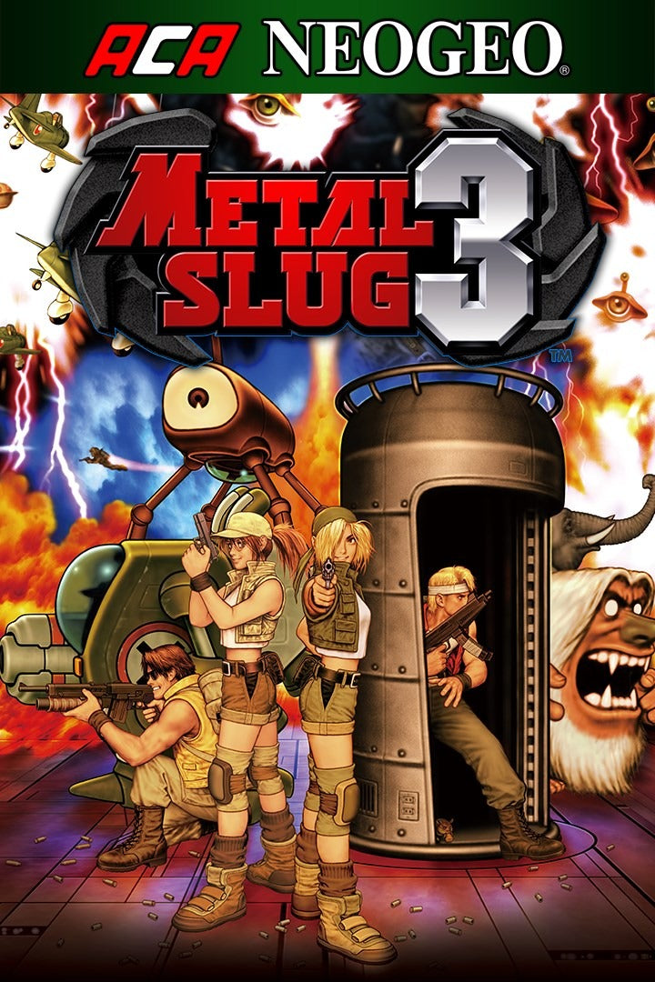 ACA 네오지오 메탈 슬러그 3 Xbox 신규계정 아케이드 런앤건 픽셀 액션 게임 플레이 화면 / ACA NEOGEO Metal Slug 3 Xbox new account arcade run and gun pixel action gameplay screen