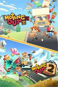 무빙 아웃 1 2 번들 Xbox PC 신규 계정 협동 파티 물리 기반 이사 게임 플레이 화면 / Moving Out + Moving Out 2 Bundle Xbox PC new account co-op party physics moving gameplay screen