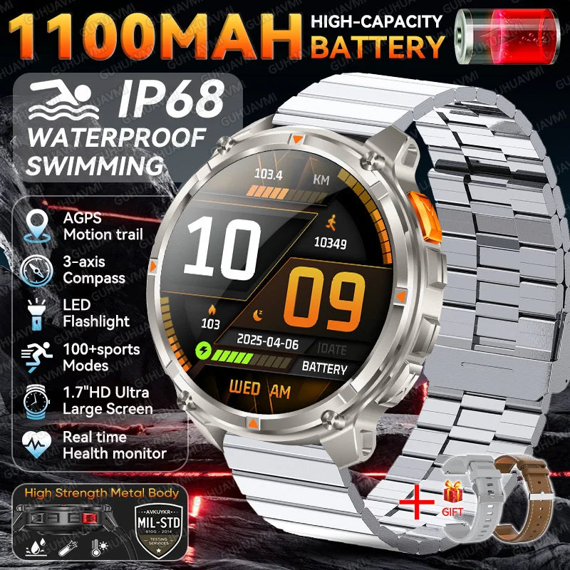 2026 뉴 T-Rex3 울트라 스마트워치 1.7인치 AMOLED 1100mAh (2026 New T-Rex3 Ultra Smart Watch 1.7” AMOLED 1100mAh)