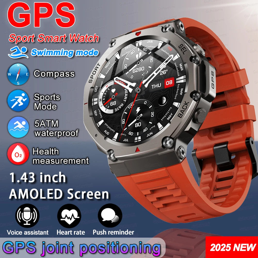 T-Rex 3 울트라 GPS 스마트워치 1.43 AMOLED 5ATM (T-Rex 3 Ultra GPS Smartwatch 1.43” AMOLED)