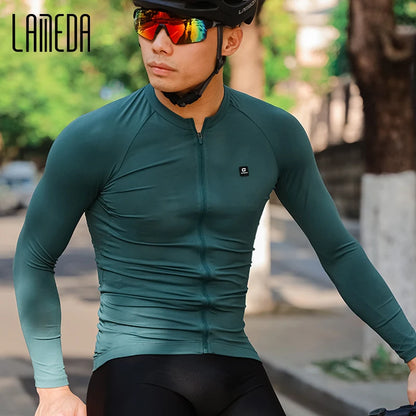 라메다 남성 사이클링 져지 긴팔 자전거 의류 (LAMEDA Men’s Long Sleeve Cycling Jersey M21A031)