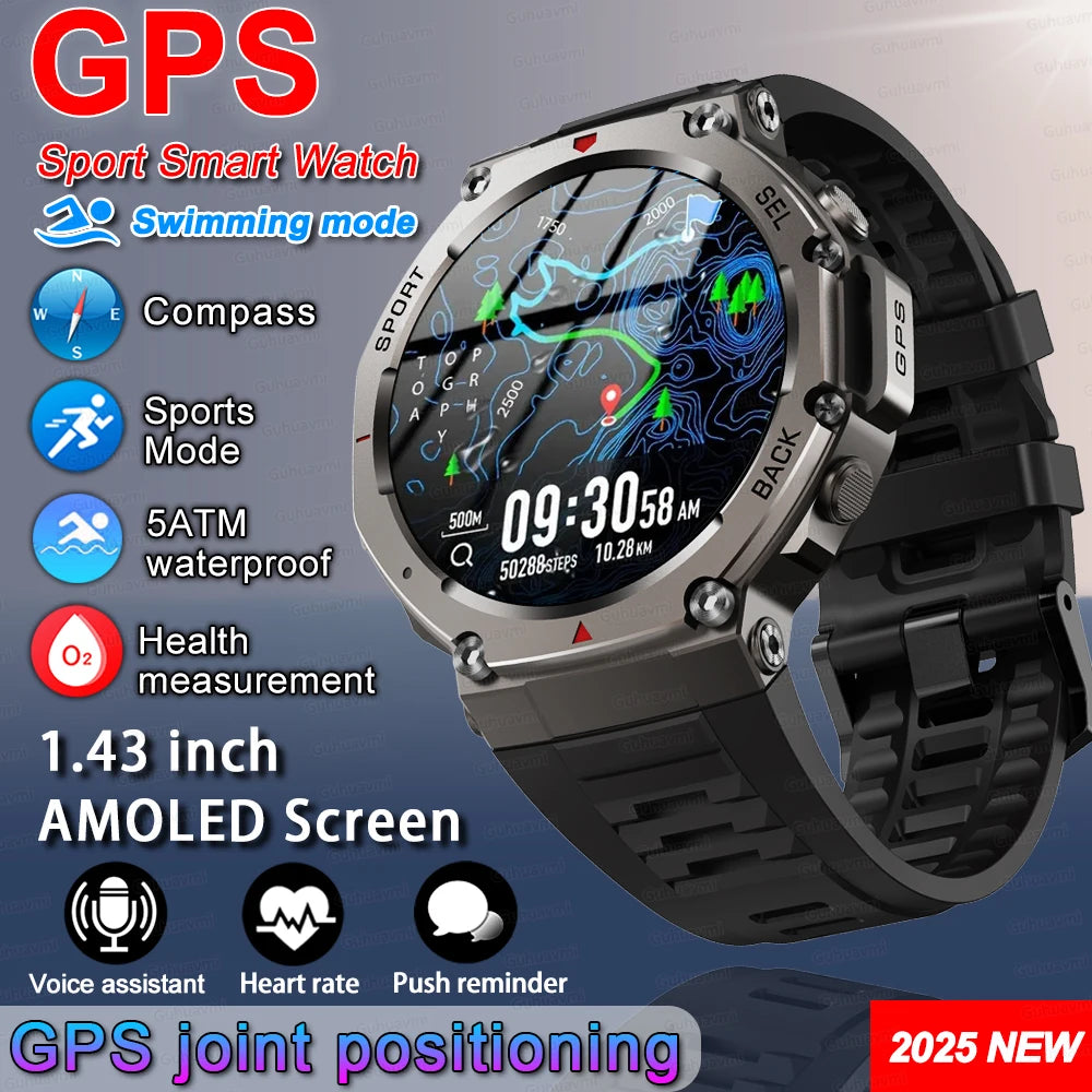 T-Rex 3 울트라 GPS 스마트워치 1.43 AMOLED 5ATM (T-Rex 3 Ultra GPS Smartwatch 1.43” AMOLED)