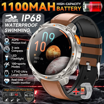 2026 뉴 T-Rex3 울트라 스마트워치 1.7인치 AMOLED 1100mAh (2026 New T-Rex3 Ultra Smart Watch 1.7” AMOLED 1100mAh)