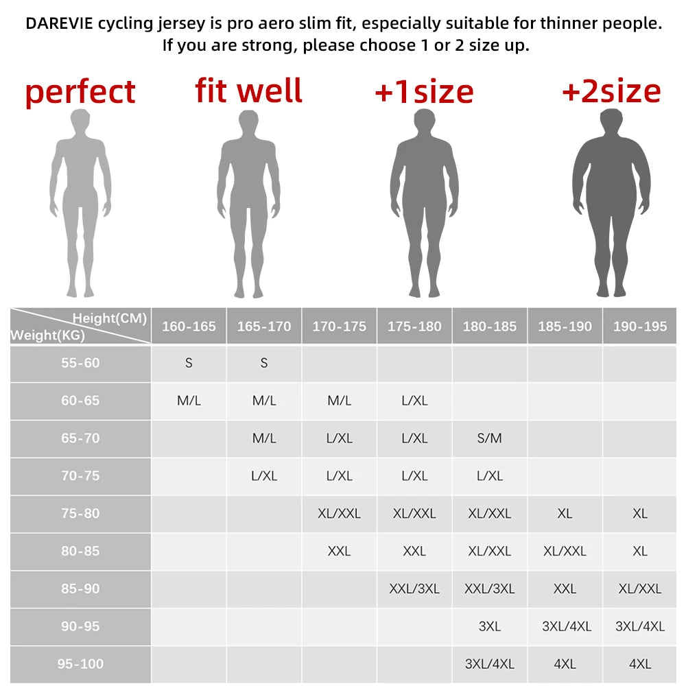 다레비 유니섹스 긴팔 사이클링 져지 DVJ187 (DAREVIE Unisex Long Sleeve Cycling Jersey DVJ187)