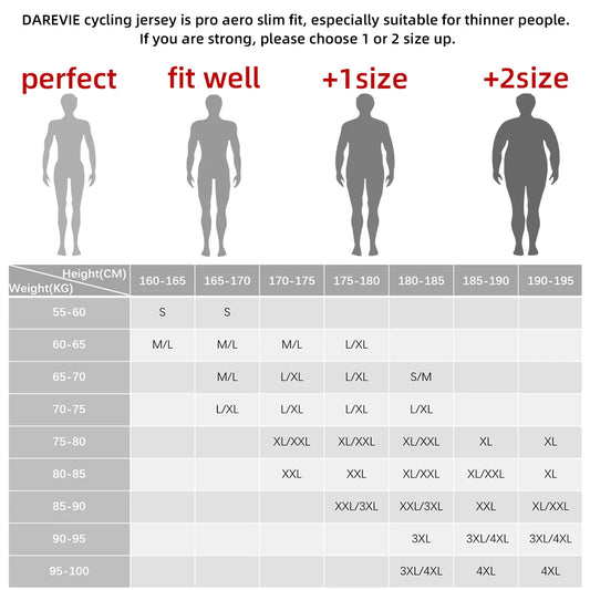 다레비 유니섹스 긴팔 사이클링 져지 DVJ187 (DAREVIE Unisex Long Sleeve Cycling Jersey DVJ187)