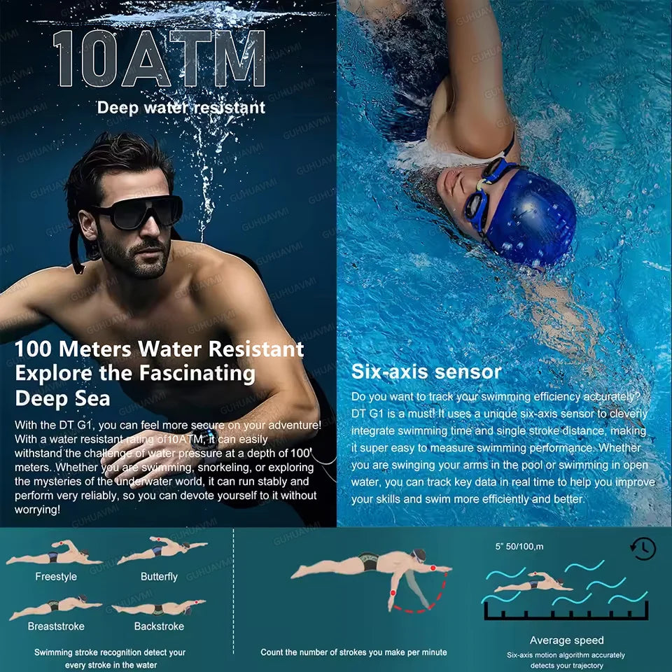 2025 Military Offline map 1000mAh Battery Smart Watch 4GB Big Memory GPS Navigation MP3/MP4 Player Swim Sports trackr Smartwatch