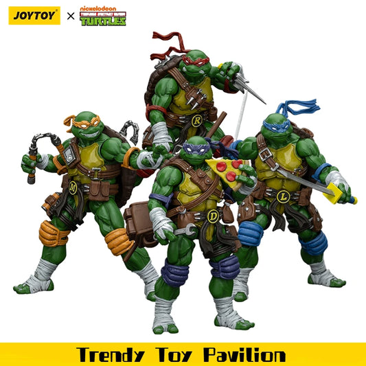 조이토이 TMNT 도나텔로 라파엘 레오나르도 미켈란젤로 4종 1/18 피규어 세트 (JOYTOY TMNT 4PCS 1/18 Action Figure Set)
