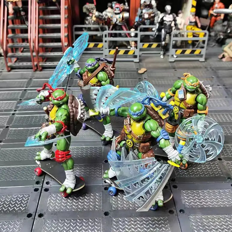 조이토이 TMNT 도나텔로 라파엘 레오나르도 미켈란젤로 4종 1/18 피규어 세트 (JOYTOY TMNT 4PCS 1/18 Action Figure Set)