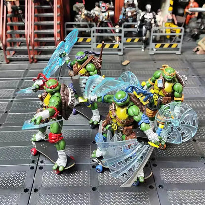 조이토이 TMNT 도나텔로 라파엘 레오나르도 미켈란젤로 4종 1/18 피규어 세트 (JOYTOY TMNT 4PCS 1/18 Action Figure Set)