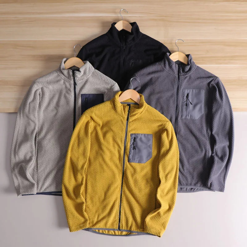 Lightweight Breathable Qui-Dry Technical Fce Fabric Stand Collar Jaet for Men Outdoor Sports Versatile Spring 2025