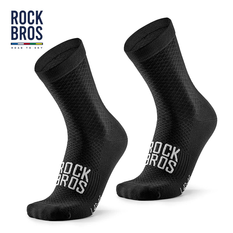 ROCKBROS Cycling Socks Soothing Sport Socks Shock Absorbing Bike Socks Breathable Fabric High Elastic Outdoor Socks A pair
